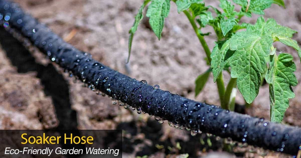 Rocky Mountain Goods Soaker Hose - Heavy duty rubber - Saves 70% water - End cap included for additional hose connect - Great for gardens/flower beds - Reinforced fittings (50-Feet by 5/8-Inch)