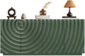 LKTART 59" Sideboard Buffet Cabinet with Storage, 4 Doors Modern Accent Storage Sideboard, Floor Cabinet Buffet with Spiral Grain for Kitchen, Living Room (Green)