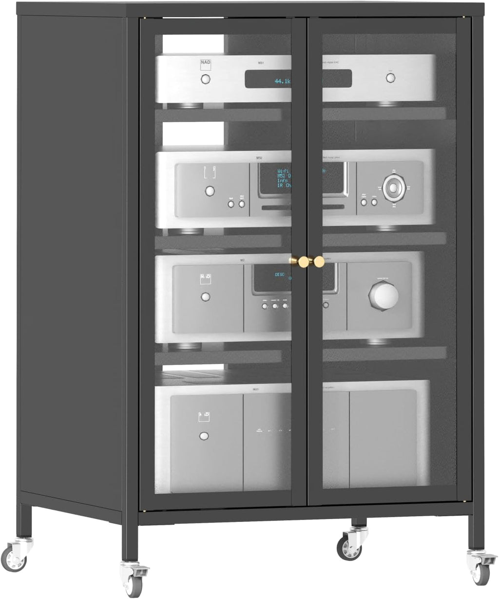 White Metal Kitchen Pantry Cabinet, Adjustable Shelves Storage Cabinet with Silent Magnetic Door, Freestanding Storage Cabinet for Small Kitchen Living Room Pantry, 27.6x13.8x72 Inches