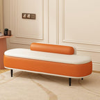 Modern Bedroom Bedside Bench Shoe Entrance Long Entry Cloakroom Sofa Entryway(Coffee,Medium)