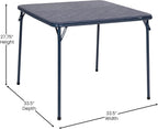 Flash Furniture Madison 5-Piece Folding Card Table and Chair Set, Navy | Portable, Indoor/Outdoor, Event Table and Chairs