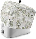 Toaster Cover 4 Slice Sage Green Leaves Toaster Oven Cover with Pockets Fruit Floral Plant Dustproof Bakeware Protector Small Kitchen Appliance Dust Covers and Fingerprint Protection for Women