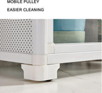 Kitchen Pantry Storage Cabinet, Freestanding Kitchen Storage Cabinet with Acrylic Door, Microwave Stand Tall Storage Pantry Cabinet, Kitchen Buffet Sideboard for Spices, Dishes, Pots, Pans(65*40*90cm/