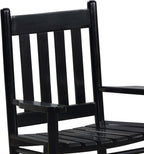 Black Slat Back Youth Rocking Chair