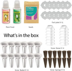 inbloom Flower Seed Pod Kit for AeroGarden, iDoo, Ahopegarden, GARDENCUBE, MUFGA Hydroponics, 12 Pods (350+ Seeds with Coneflower, Petunia, Snapdragon, French Marigold, Dahlia)