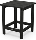 POLYWOOD Long Island 18" Side Table, Black