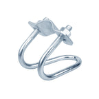 20 PCS Cross Connector Pipe Clips for 1/2" EMT Electrical Pipe(O.D. : 0.706"), Cross Conduit Clamp for Greenhouse, Awning & Fence, Tripods