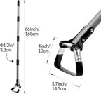 Walensee Action Hoe for Weeding Stirrup Hoe Tools for Garden Hula-Ho with Adjustable 36-66 Inch Scuffle Loop Hoe Gardening Weeder Cultivator Durable Handle Weeding Rake with Cushioned Grip