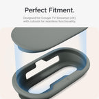 Spigen for Google TV Streamer Case, Drill-Free Mount, Silicone Fit | Wall/TV Hanger, Protection Case with Lanyard - Hazel