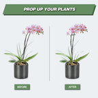 Joyhalo 20 Pack Plant Support Stakes 24 Inch, Plant Stakes, Flower Stakes with 24 Twist Ties, Garden Sticks for Plants Iris, Dahlia, Gladiolus, Amaryllis, Rose, Sunflower, Tomato, Sapling Etc