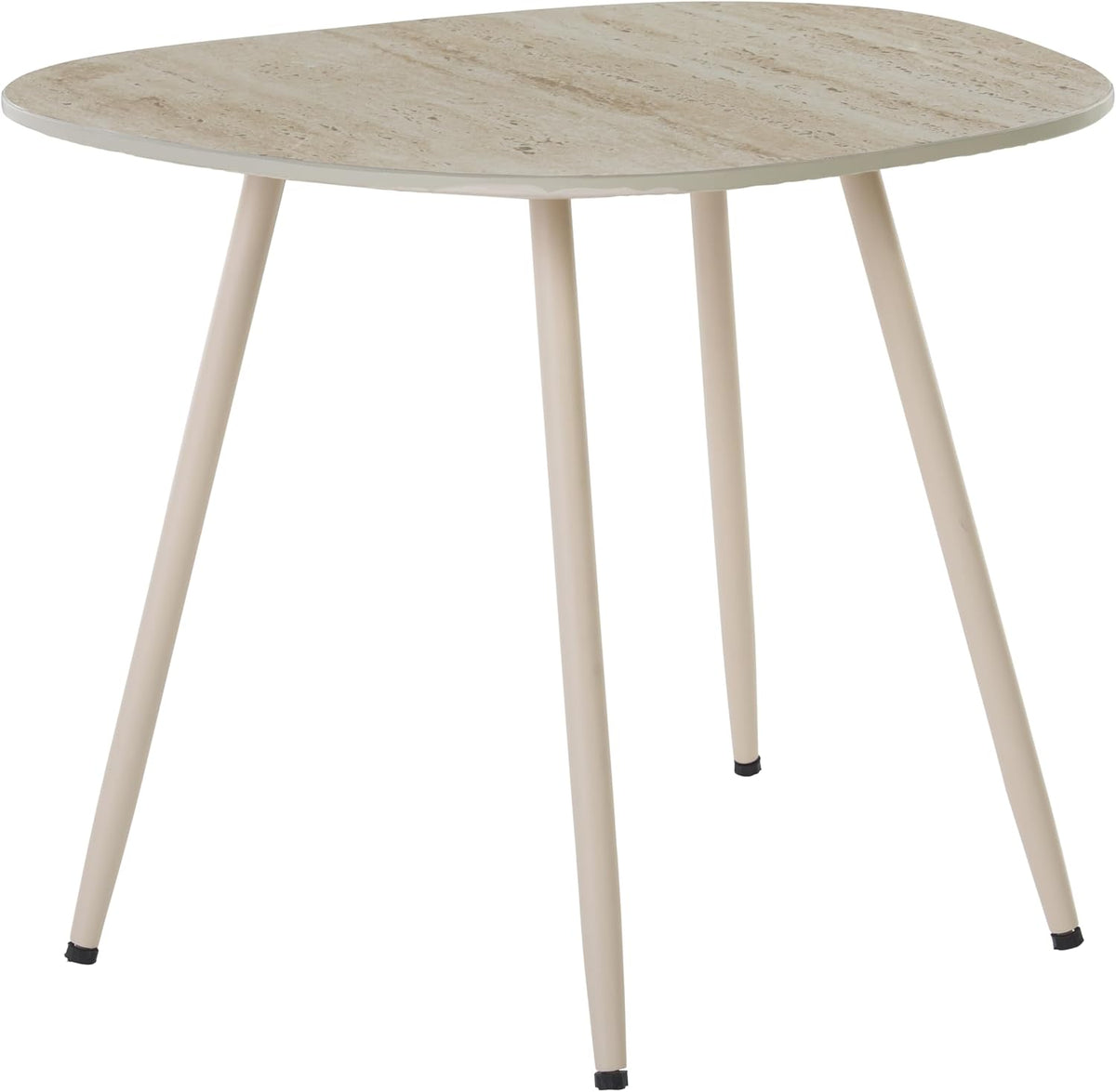 SAFAVIEH Home Collection - Mint Small Side Table, Beige Ceramic Accent Table with Slim Legs, Fully Assembled (ACC2914A)
