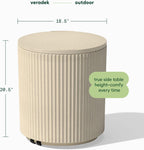Veradek Cooler Side Table - Outdoor Cooler Table and Ice Chest | Features a Swivel-Top Lid That Keeps Drinks Cool for Up to 12 Hours, Perfect for Porch, Poolside, or Patio Use