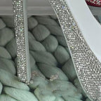 Elegant Rhinestone High Heel Wine Rack - Shoe Design Wine Bottle Holder, Ideal for Bar Decor and Wine Storage