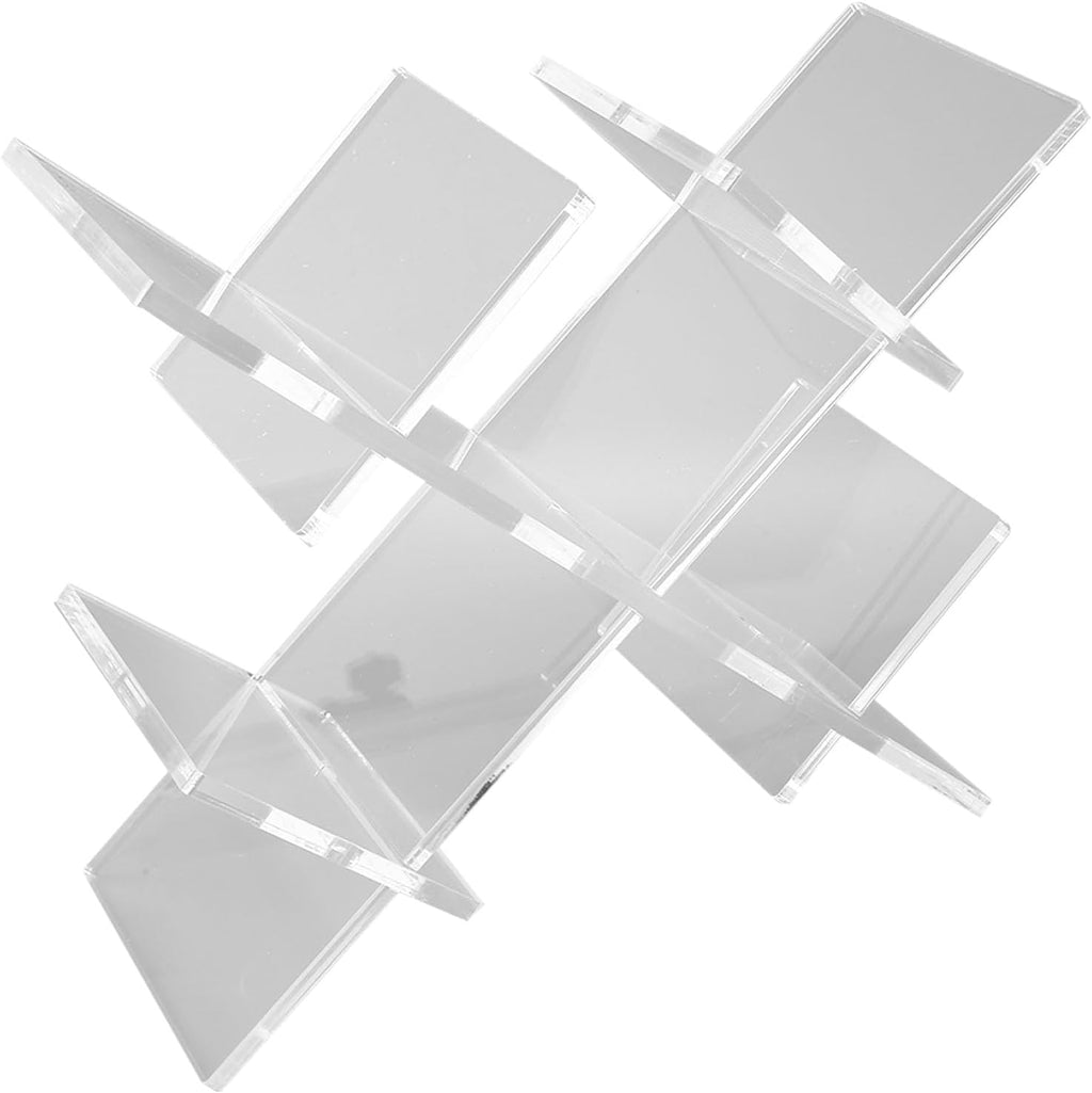 Countertop Wine Rack, 5 Bottle Wine Holder Stand with Transparent Acrylic Tabletop Storage for Home Kitchen Bar