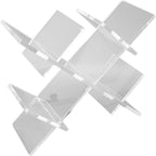Countertop Wine Rack, 5 Bottle Wine Holder Stand with Transparent Acrylic Tabletop Storage for Home Kitchen Bar