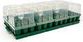 Vego garden Seedling Suite Products, 8 Pack Standard Seedling Trays with Seedling Tray Lids and 10" x 20" Bottom Watering Trays
