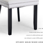 Dining Table and Dining Chair Set 23.6" Black Round Table&2 Leather Upholstered Wooden Legs Chairs for Kitchen Dining Room Small Space 3 Piece Dining Table and Chair Set(Black&White)