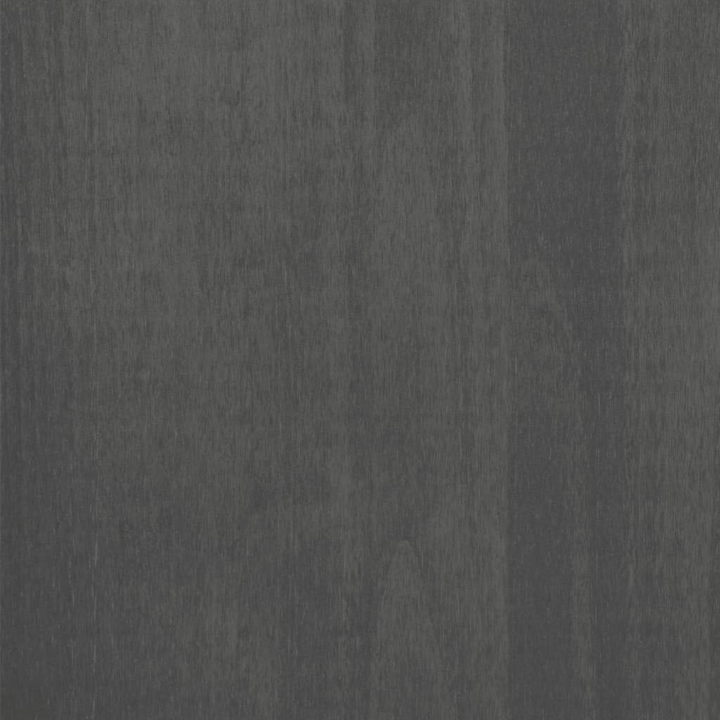 Dark Grey Solid Pine Wood Sideboard with MDF Large Storage, Rustic Style Furniture for Living Room Dining Area, 2 Doors and Built-in Shelves Organizer