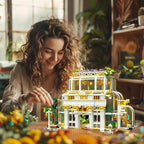 2231 Pcs - Friends Botanical Garden Building Set with LED Light Block for Adults Women Men, MOC Flowers Garden Greenhouse Model Kits, Compatible with Lego Ideas, Easter Gift for Her Him