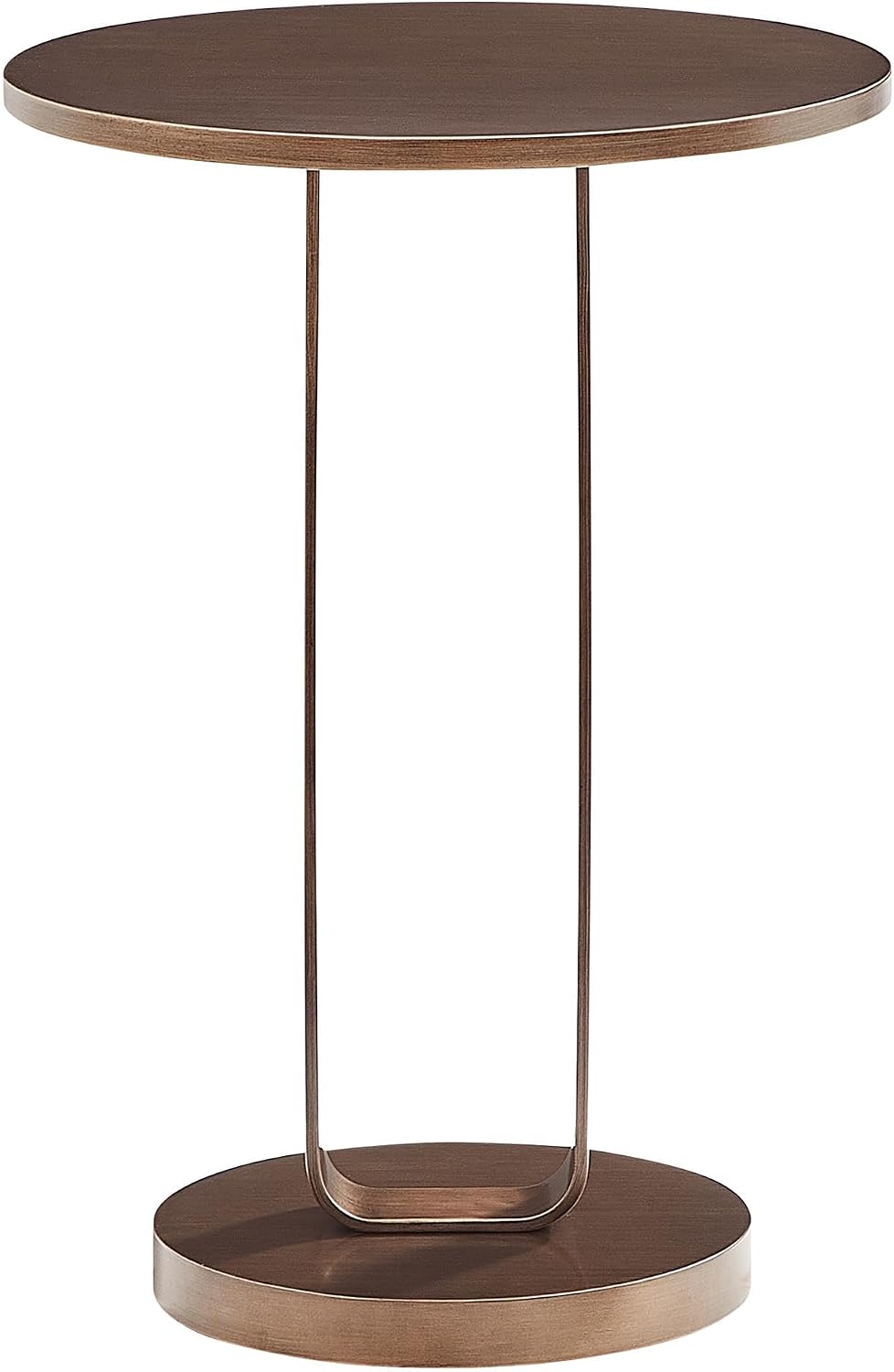 Tallulah Antique Bronze Metal Round Accent Table