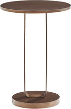 Tallulah Antique Bronze Metal Round Accent Table