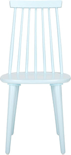 SAFAVIEH Furniture - Burris Side Chair Set of 2 - Pale Blue - Solid Wood - Modern Clean-Line Design - Ideal for Dining Room, Kitchen, Living Room, 17.7" Seat Height (AMH8511G-SET2)