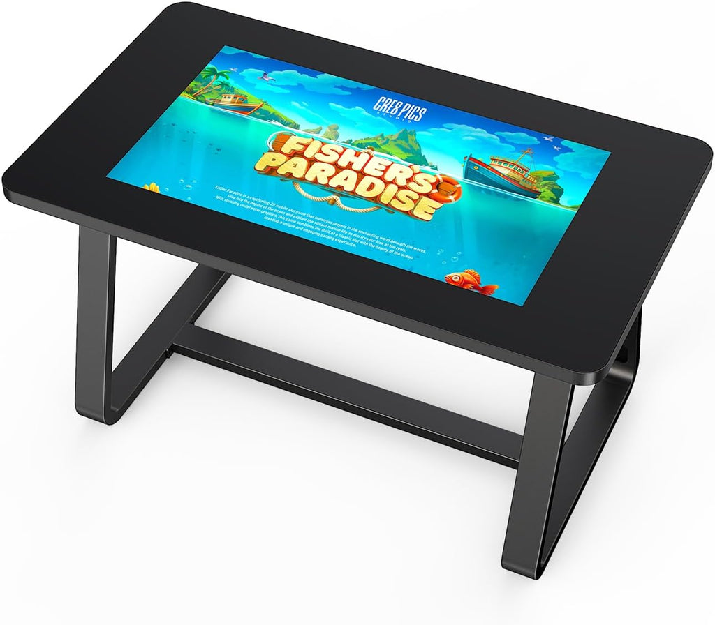 MWE 32 Inch Game Table, Multifunctional Touchscreen Table, Detachable Interactive Display for Indoor Entertainment, Meetings & Education, Android 13, 8+128GB