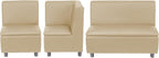 FDP Kid Comfort Collective Modular L-Shaped Seating, 3-Piece Set - Sand