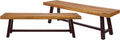 Christopher Knight Home 318117 Carlisle Benches, Sandblasted Brown + Rustic Metal
