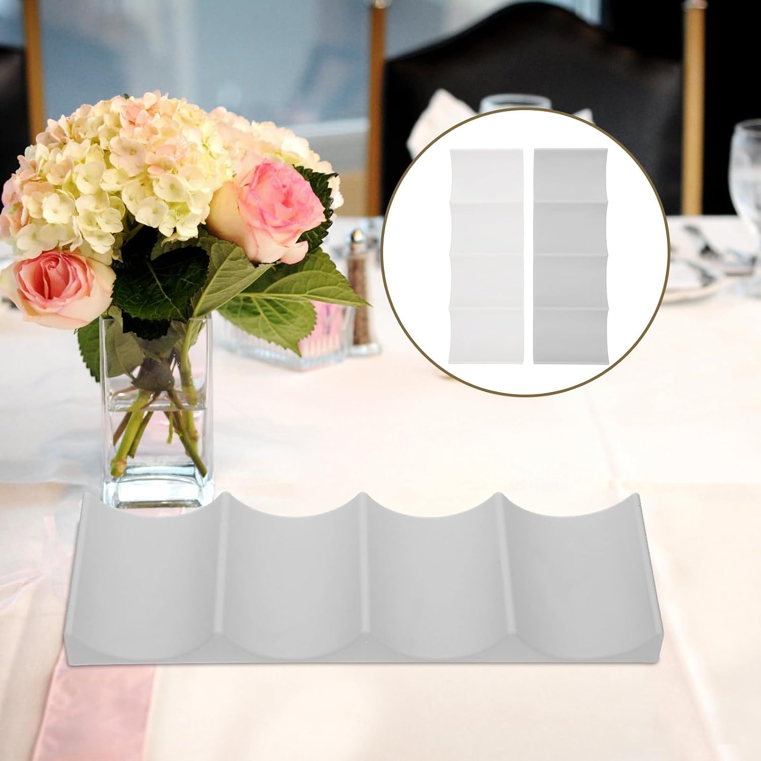 POPETPOP 2pcs Wine Bottle Holder for Refrigerator and Cabinet, Space Saving Drink Organizer with Easy Installation, Stylish Pp Material Rack for Kitchen, Pantry, and Fridge Storage