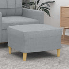 Cozy Fabric Footstool, 23.6x19.7x16.1 Inches, Durable and Breathable Fabric, Sturdy Plywood Frame, Stable Footrest for Sofa or Recliner, Compact Design for Living Room