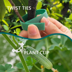 MAFONE 6 Pack 24inch Plant Support Stakes,Plant Stick for Two Sizes(12 or 24Inch) Garden Single Stem Flower Support Stake Plant Cage Support with 20pcs Clips and Plant Ties for Tomato Orchid Lily
