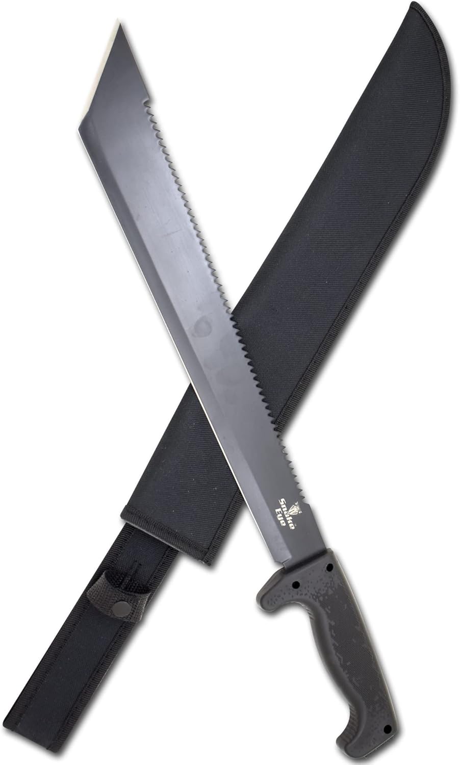 Snake Eye Machete with Heavy Duty Construction-Ergonomic Non-Slip Handle and Belt Sheath for Gardening, Land-Management, Bushcraft, Hunting and Outdoor