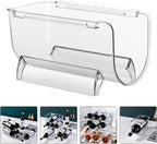 SHINEOFI 8Pcs Stackable Acrylic Wine Bottle Holder Wine Storage Rack Single Liquor Bottle Shelf Stable Design for Home Bar Countertop Display