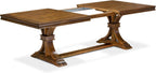 LET-AWA-TP - A Wooden Dining Table with Removable Rectangular Tabletop - Antique Walnut Finish