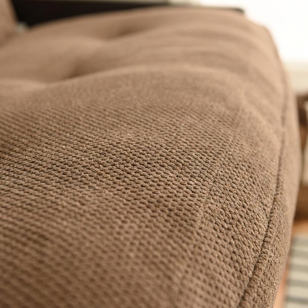 Starlight Canyon Home Brown Futons with 100% Polyester Fabric, Durable Frame, Stylish and Comfortable for Living Room, Guest Room, Modern Home Decor