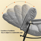 Bedroom Rocking Chair Comfy Chair Ergonomic Design Chair Lounge Chair Recliner for Sunroom Office Lazy Chair Modern Chair,Pink,One Size