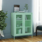 Mint Steel Storage Cabinet 13.8" W x 31.5" L x 40" H, Adjustable Shelves 198 lb Load, Slim Metal Cupboard for Bathroom, Pantry, Living Room & Kitchen, Small Space Organizer