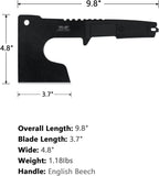 JXE JXO Hatchet, 9.8" Full Tang Camping Axe, Ergonomic Rubber Handle, with Durable Nylon Sheath for Bushcraft and Camping
