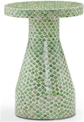 Tov Furniture Halio Green Shell Side Table