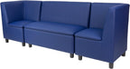 FDP Kid Comfort Collective Modular Corner Chairs with Sofa, 3-Piece Set - Navy