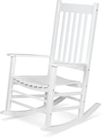 Shine Company 4332WT Vermont Porch Rocker, White (2nd Gen)