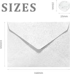 30 Pieces A6 Envelopes with 30 Seal Stickers, 6.32 x 4.45 inch Envelopes for 4 x 6 Wedding Invitation Cards, Greeting Cards, Graduation, Birthday Party Invitations, White.