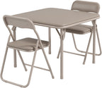 IDEALHOUSE Kids Folding Table and Chair Set | Foldable Table Set, Sturdy Steel Frame for Drawing, Crafts, Snacks and Homework