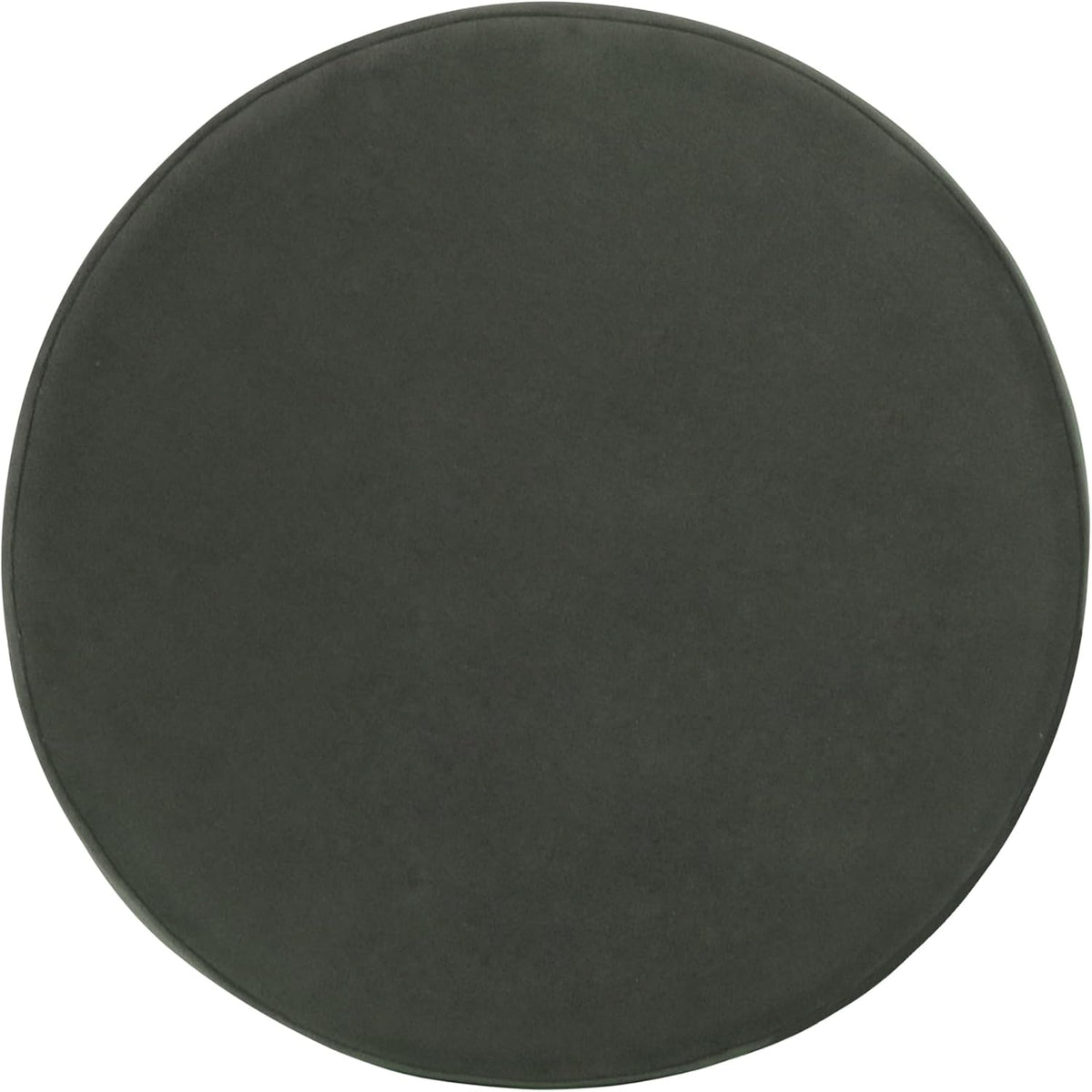 Homepop Home Decor | Upholstered Round Storage Ottoman | Ottoman with Storage for Living Room & Bedroom, Loden Green Velvet