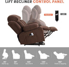 Power Lift Recliner Chair for Elderly with 8-Points Massage and Heat