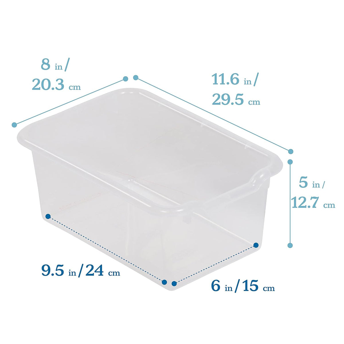 ECR4Kids 10 Cubby Tray Cabinet with Scoop Front Storage Bins, 5x2, Natural, Classroom Furniture, Clear | Durable birch, 10 plastic scoop front storage bins, GREENGUARD Gold Certified, 10 cubbies for organization, classroom or home
