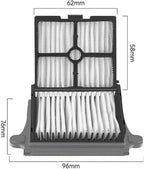 Wet and Dry Vacuum Cleaner Roller Brushes & Filters, Compatible for Tineco, Floor ONE S7 ProS6, Vacuum Cleaner Accessories Floor Scrubber Parts(C)
