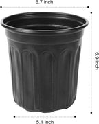 JERIA 50-Pack 1 Gallon Flexible Plant Nursery Pots with 50Pcs Plant Labels,Thickened Soft Plastic Seedling Pots,Seed Starting Pot Flower Plant Container for Succulents，Seedlings