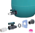 Easy Install Rain Barrel Spigot Kit - 3/4 Inch Rain Barrel Valve with Hose Faucet Adapter Thread Sealing Tape, Durable PVC Barrel Diverter Kit for Garden Barrels Water Tanks Aquariums